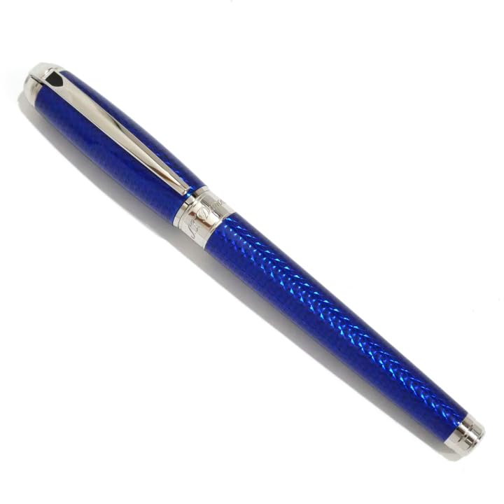 デュポンS.T. DUPONT ボールペン ブルー 新品)S.T.Dupont エス・テー・デュポン ボールペン D-イニシャル